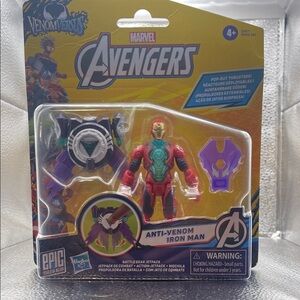 Marvel Avengers Anti-Venom Iron Man Figure - Red and Purple